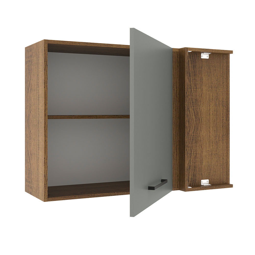 Aéreo esquinero Agata gris 1 puerta 94cm 