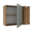 Aéreo esquinero Agata gris 1 puerta 94cm 