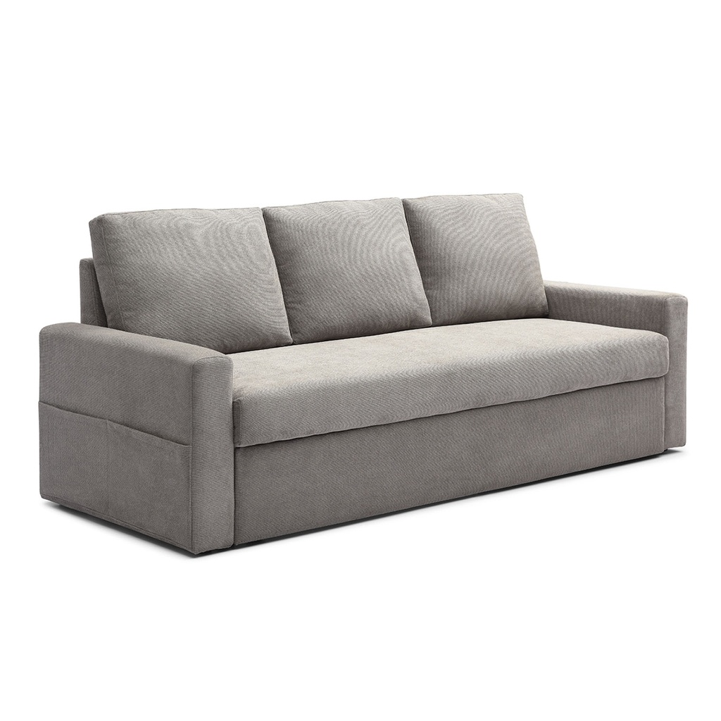 Sofá cama 3 cuerpos Amberes gris claro