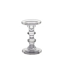 Porta vela vidrio transparente 18cm