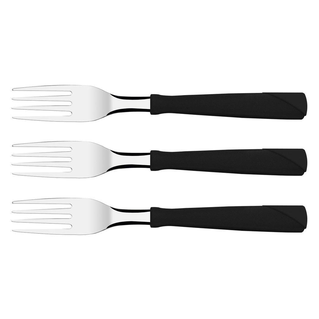 Tenedores negro set de 3 23162/300