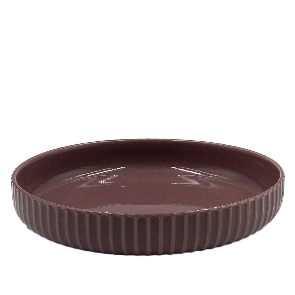 Plato hondo Comacchio morado 20cm
