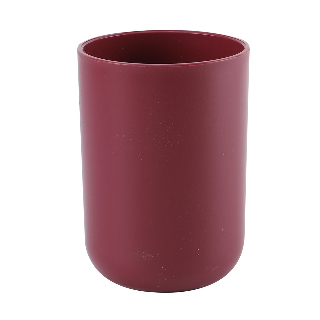 Vaso plástico burdeo 7,5x10,3cm