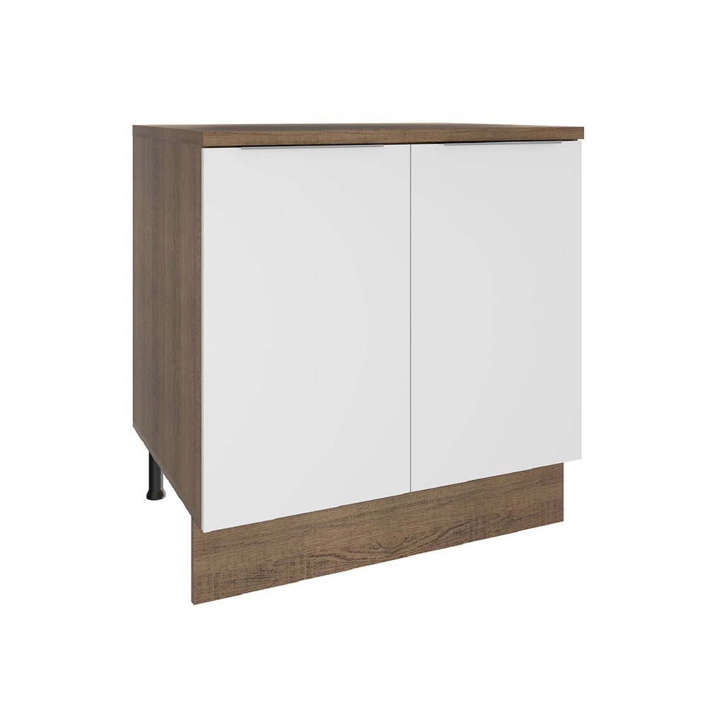 Base cocina Stella blanco 2 puertas 80cm