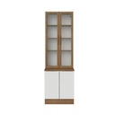 [230040645] Vitrina 4 puertas Stella blanco 70cm