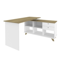[230017937] Escritorio Gold 145x128x75 blanco