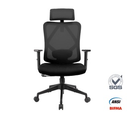 [230031103] Silla oficina Tacora base nylon negro